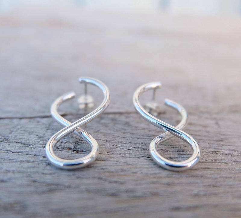 Eternity Ohrringe in Sterling Silber - Handmade By Lovisa von Handmadebylovisa