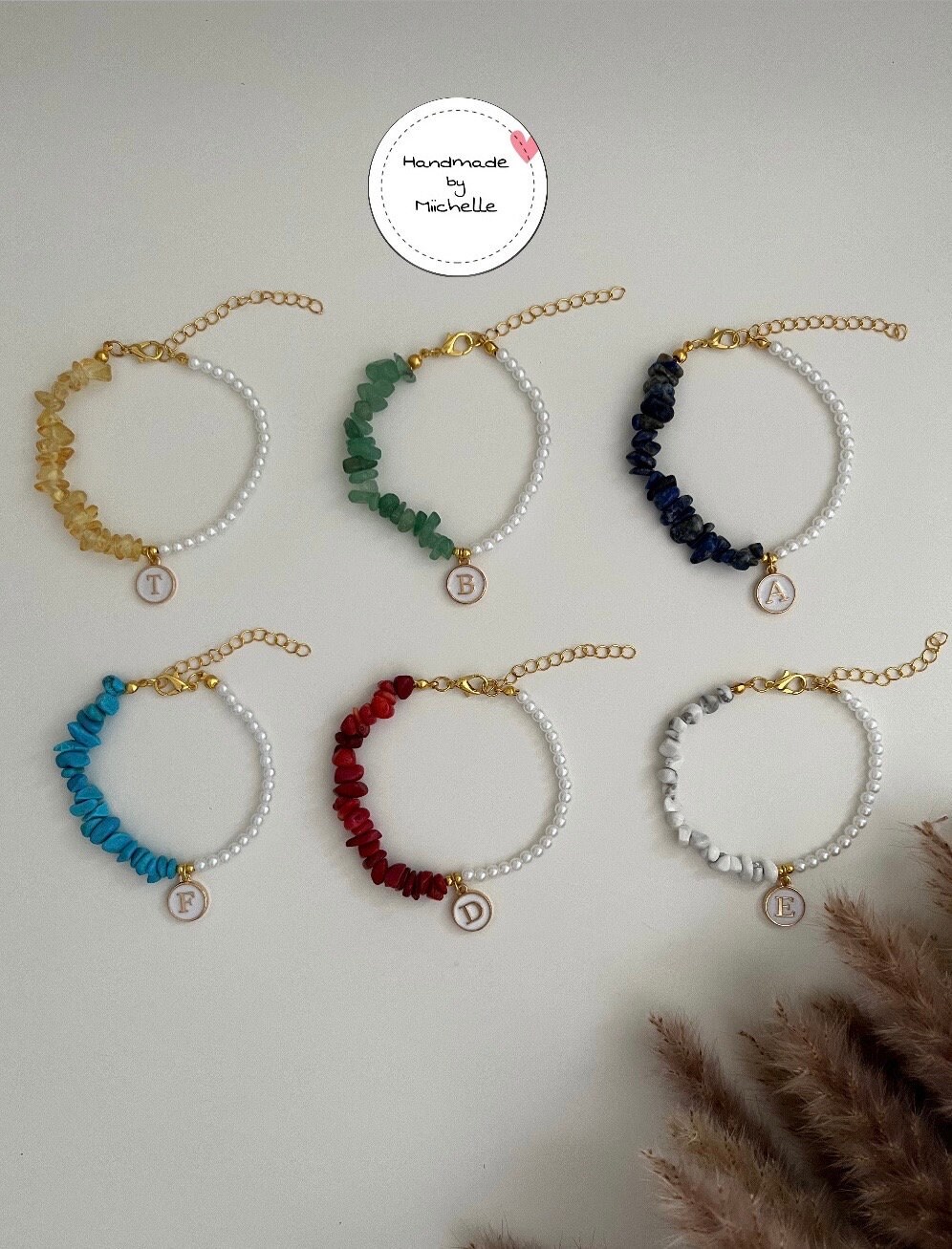 Perlenarmband Mit Natursteinen Perlenarmband Mit Natursteinen von Handmadebymiichelle