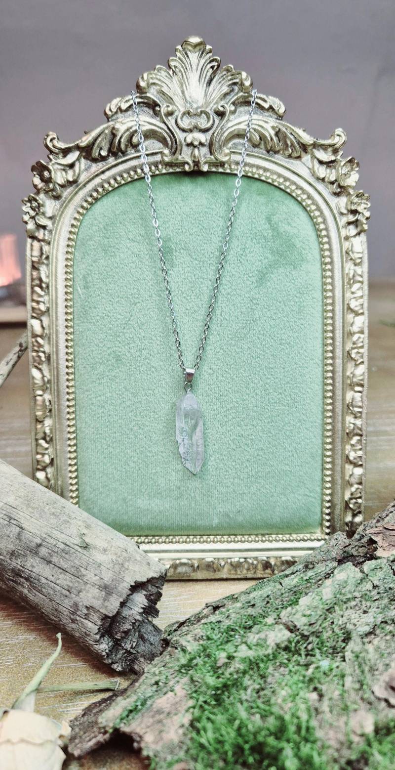 Halskette Mit Bergkristall - Anhänger Verschiedene Ausführungen Halskette Mit Bergkristall - Anhänger Verschiedene Ausführungen von Handmadebythewitch