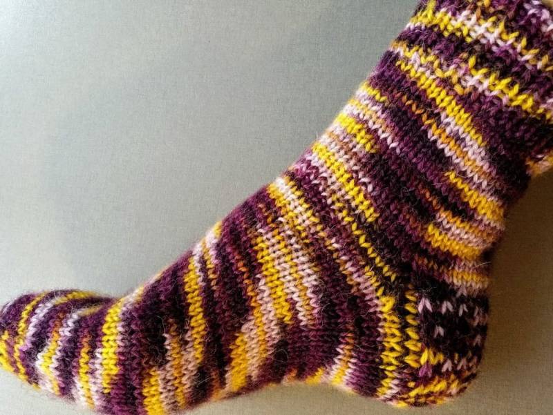 Wolle Von Hand Stricken Socken Winter Gestrickte Frauen Selbstgemachtes Geschenk Präsentieren Beste Männer Gr. L von HandmadeitemsLV