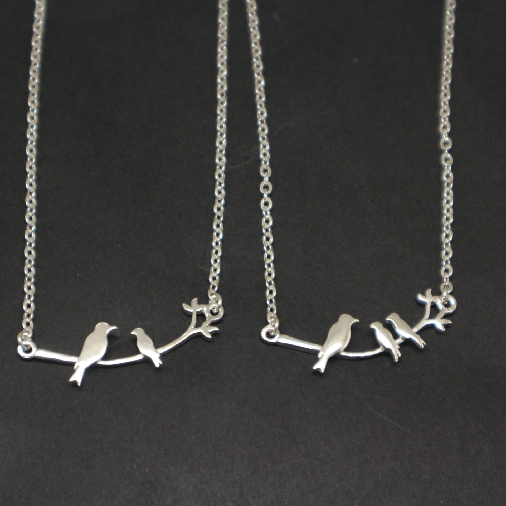 Mutter Tochter Vögel Halskette Kette - Und Kind Halskette, Baby, Sohn, Muttertagsgeschenk, Großmutter Geschenk von HandmadoJewelry