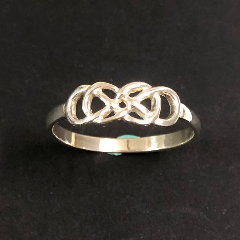 Silber Doppel Unendlichkeit Ring Für Jahrestag, Valentinstag von HandmadoJewelry