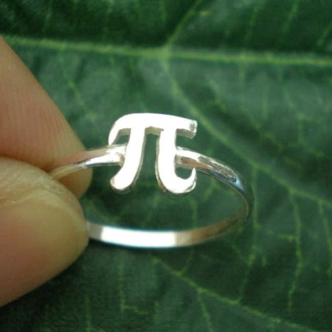 Silber Pi Ring Für Mathe-Lehrer Geschenk - Phi von HandmadoJewelry