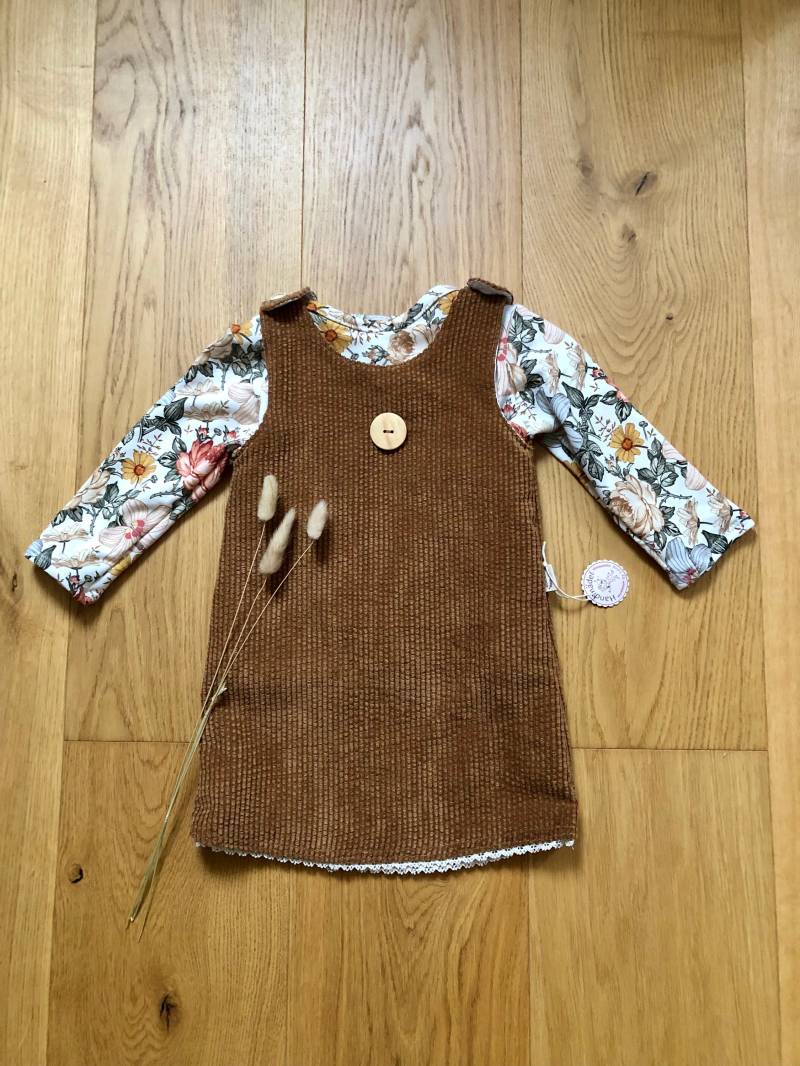 Babykleidchen Cord + Pullover, Gr.80 von Handmaedel