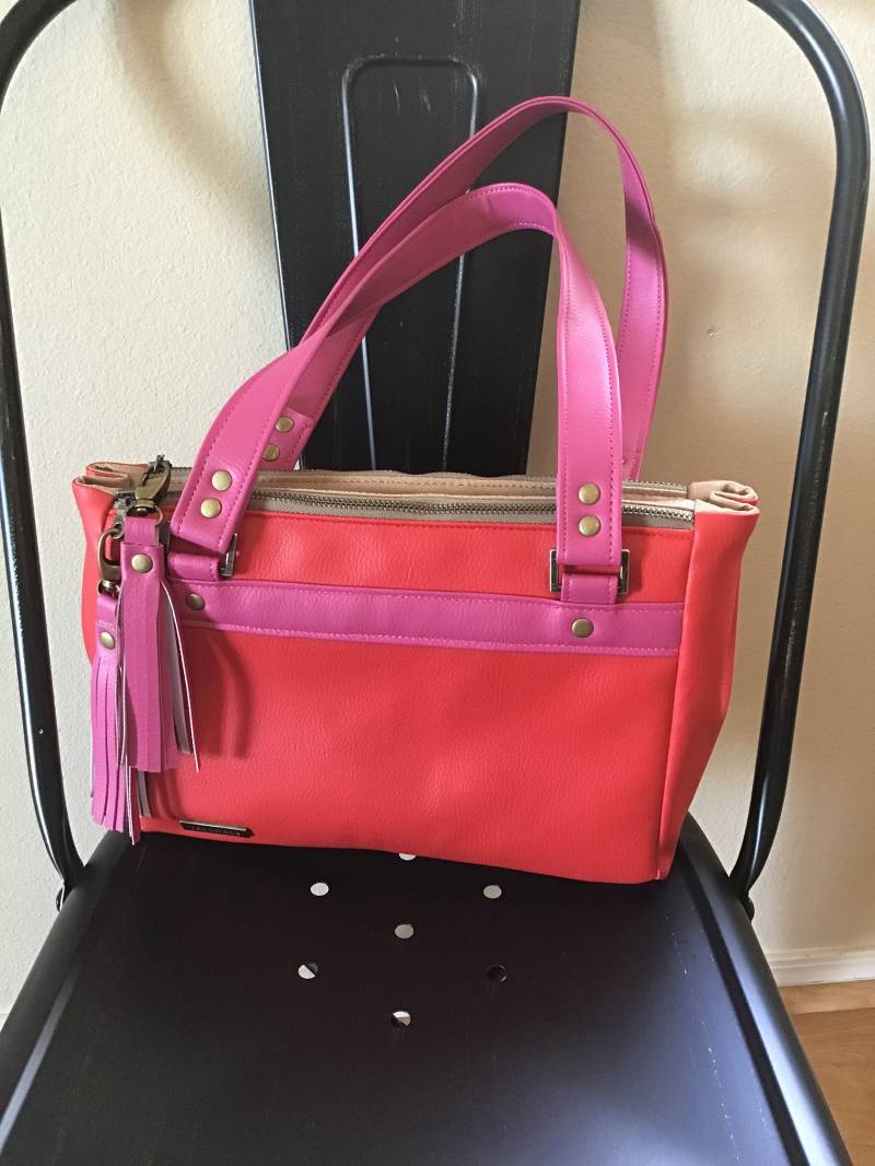 Löwenzahn Doppelreißverschluss Umhängetasche von HandmaidBags