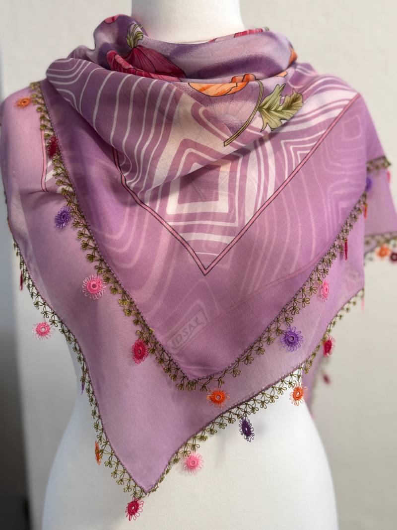 Vintage Oya Schal Tuch, Igne Oyası Yazma Vintage Oya Schal Tuch, Igne Oyası Yazma von Handomedobyu
