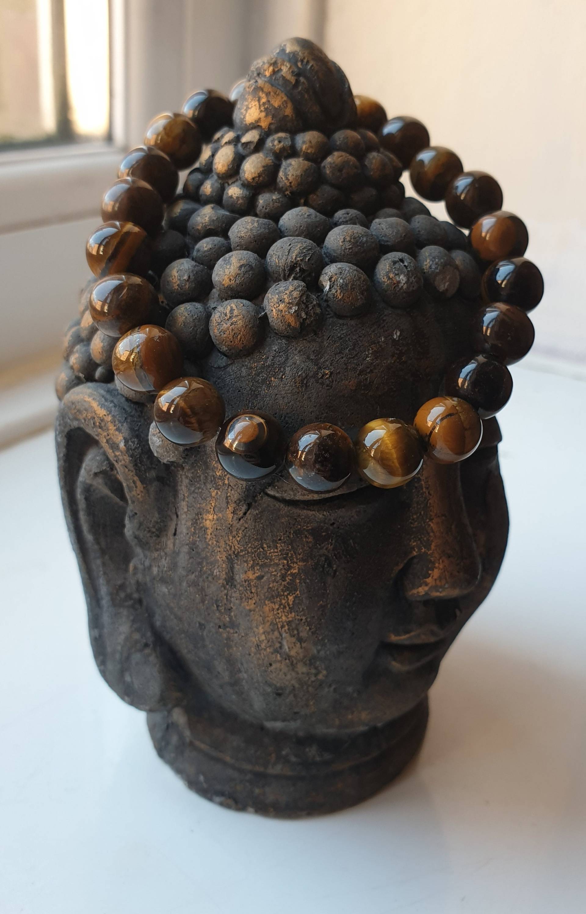 Tigerauge Armband Echtes Edelstein Armband, Naturstein Tiger Perlen, Gelbe Perlen Stretch Armband Tigerauge Armband Echtes Edelstein Armband, Naturstein Tiger Perlen, Gelbe Perlen Stretch Armband von HandraJewellery