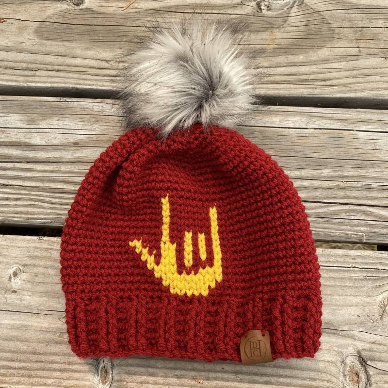 Liebessprache Beanie von HandsDownCreations