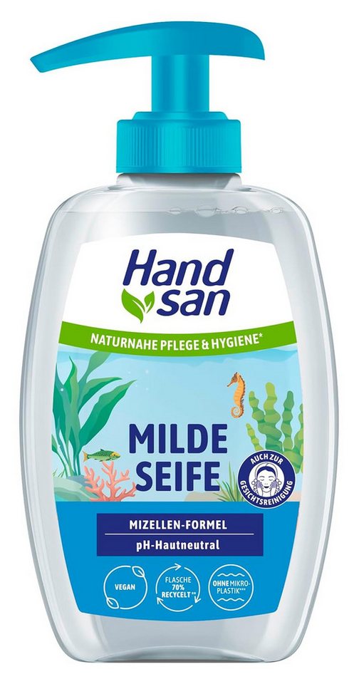 Handsan Seifen-Set Hand San Milde Seife mit Mizellen-Formel 300ml pH-neutral auch zur Ges Handsan Seifen-Set Hand San Milde Seife mit Mizellen-Formel 300ml pH-neutral auch zur Ges von Handsan