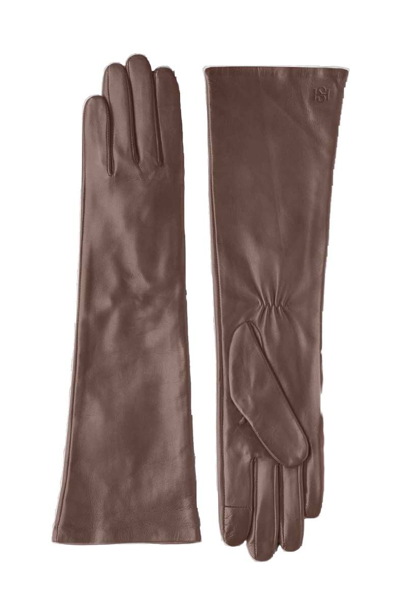 Handsome Stockholm | Essentials Long Taupe | Women's Brown Gloves von Handsome Stockholm
