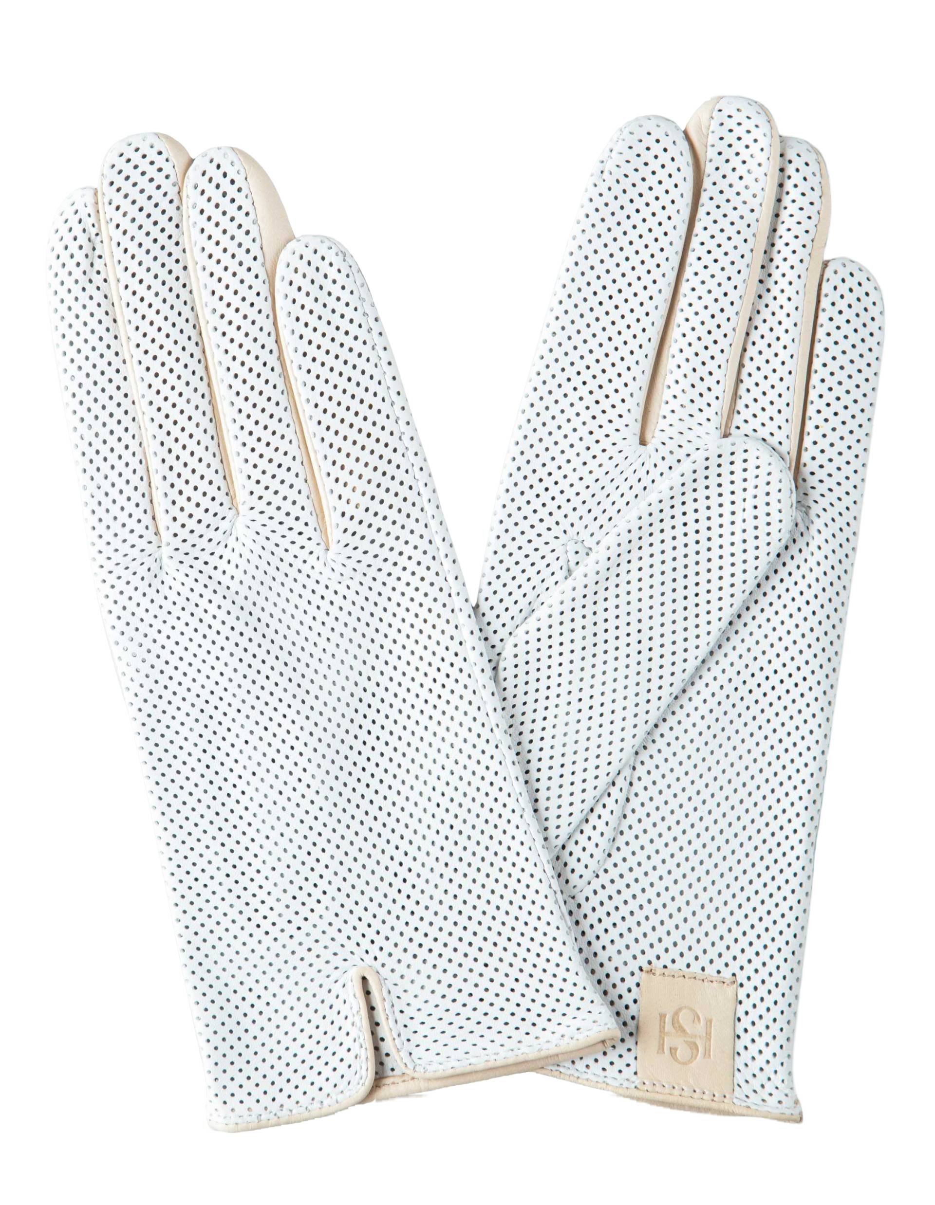 Handsome Stockholm | Statement Perforated White | Women's White Gloves Handsome Stockholm | Statement Perforated White | Women's White Gloves von Handsome Stockholm