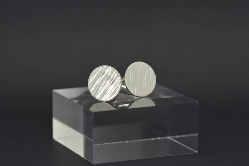Geschmiedet Sterling Silber Manschettenknöpfe von HandsomeJewelsUK