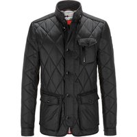 Handstich Steppjacke mit integrierter Kapuze und dezentem Glanz von Handstich