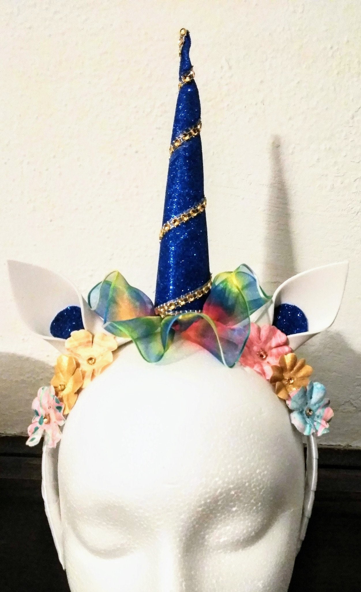 Blaues Einhorn Blumen Haarbandmärchenfantasycosplaygeschenkaccessoiresbirthday Party Blaues Einhorn Blumen Haarbandmärchenfantasycosplaygeschenkaccessoiresbirthday Party von HandstoAdorn