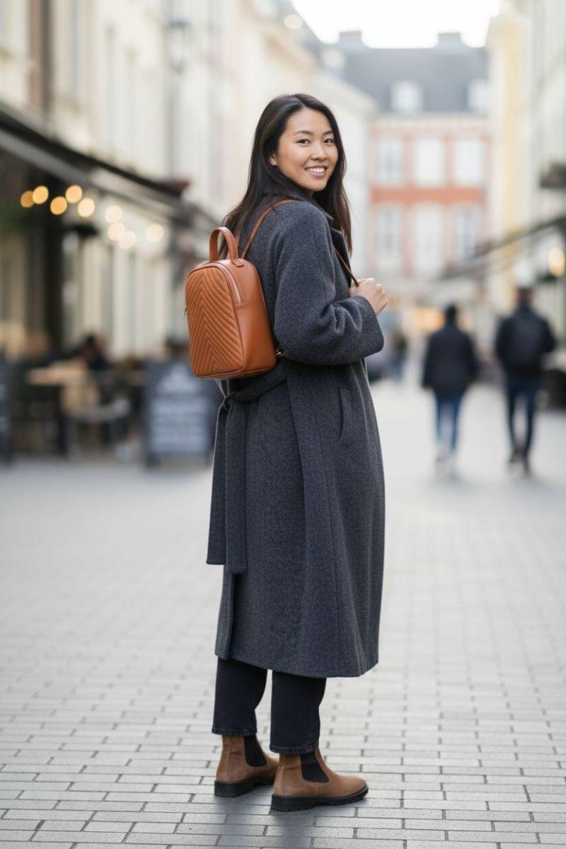 Rucksack Leder Gesteppt Handtasche Tasche Schultertasche Rückentasche von Handtaschenliebe