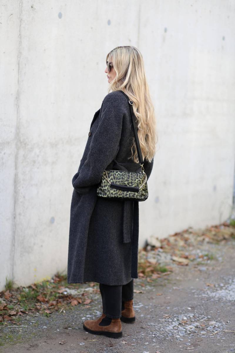 Tasche Leopard Leder Metallisch Umhängetasche Schultertasche Handtasche Crossbody Bag Ledertasche von Handtaschenliebe