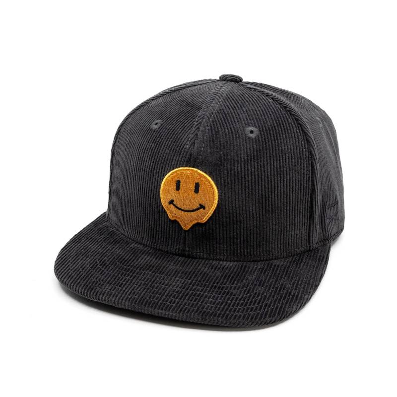 Snapback Cap Mit Liquid Head Motiv - Dunkelgraues Cord Material Verschluss Für Männer Und Frauen von HandundFeuer
