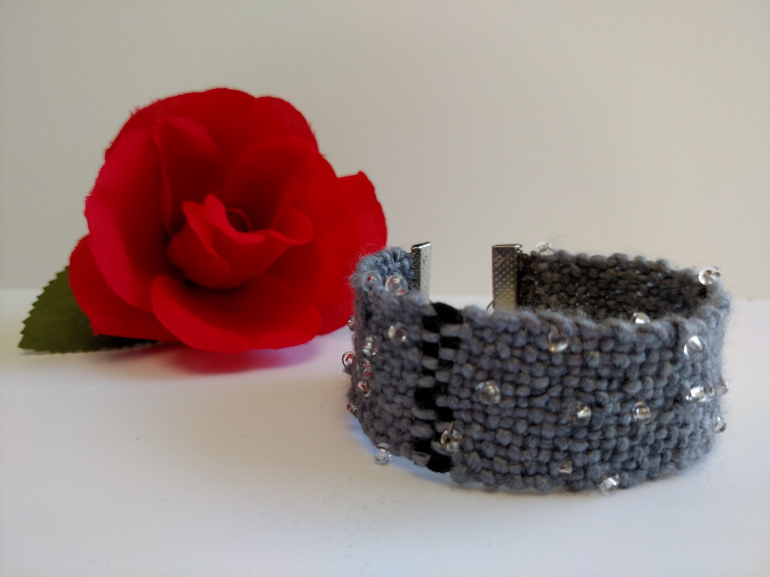 Webarmband, Perlenseide Armband, Ankle Feinschmuck, Manschettenarmband #b169 Webarmband, Perlenseide Armband, Ankle Feinschmuck, Manschettenarmband #b169 von HandwovenWonders
