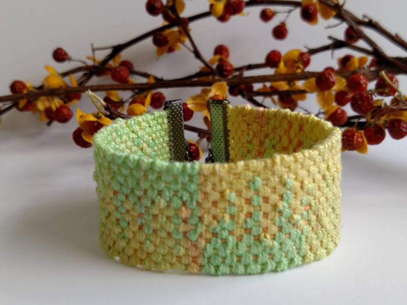 Webarmband, Seidenarmband, Boho Armband, Interlock #b1612 Webarmband, Seidenarmband, Boho Armband, Interlock #b1612 von HandwovenWonders