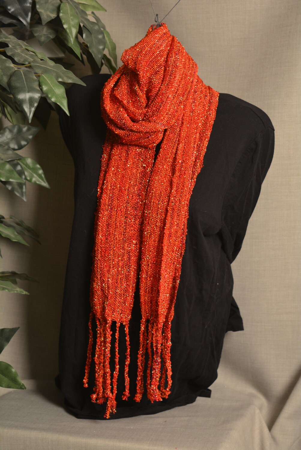Handgewebt Rayon Boucle Schal Handgewebt Rayon Boucle Schal von HandwovensbyKathie