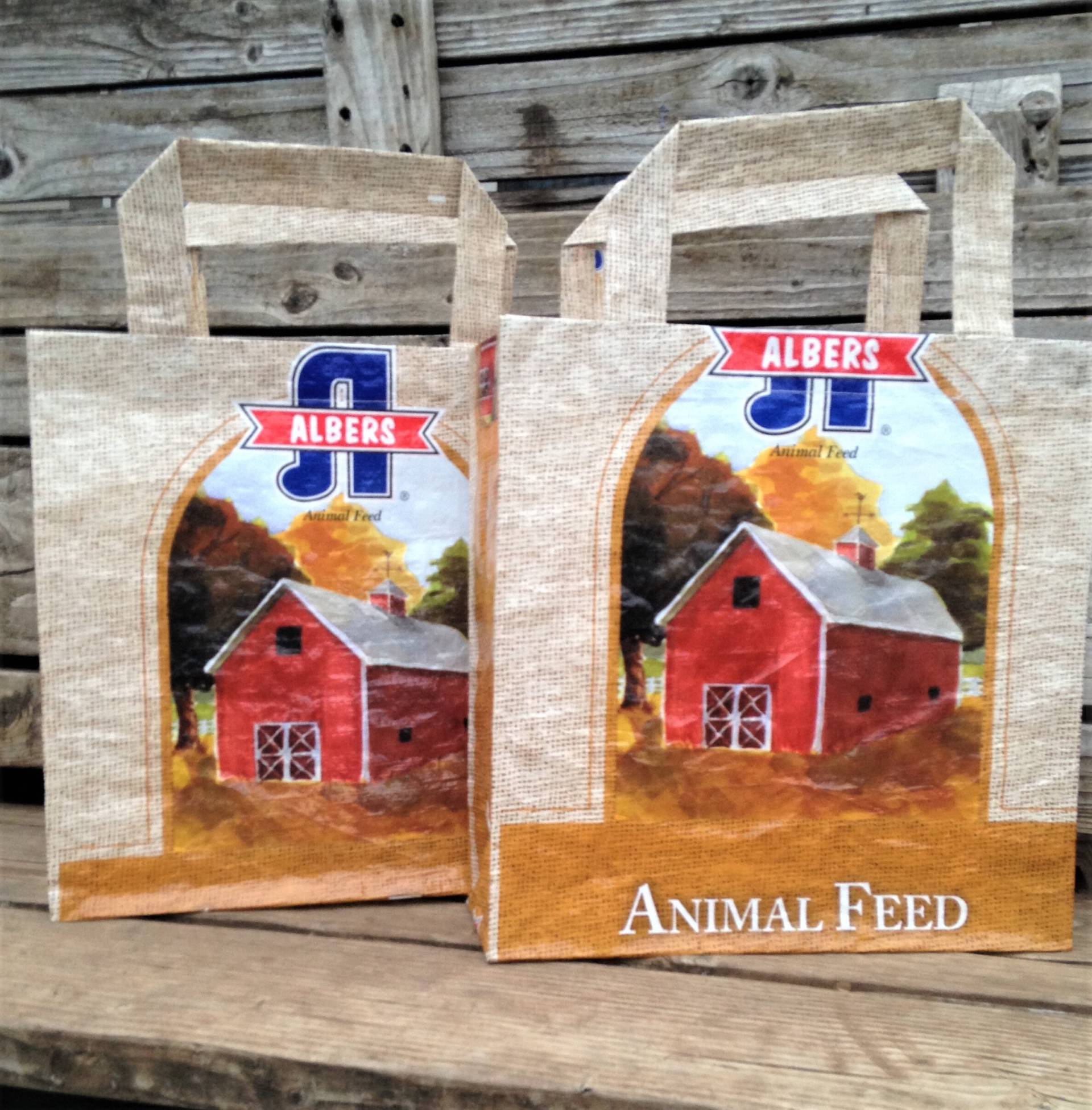 Futterbeutel Tote, Wiederverwendbare Einkaufstasche, Markttasche, Scheune Futterbeutel Tote, Wiederverwendbare Einkaufstasche, Markttasche, Scheune von HandyTotes