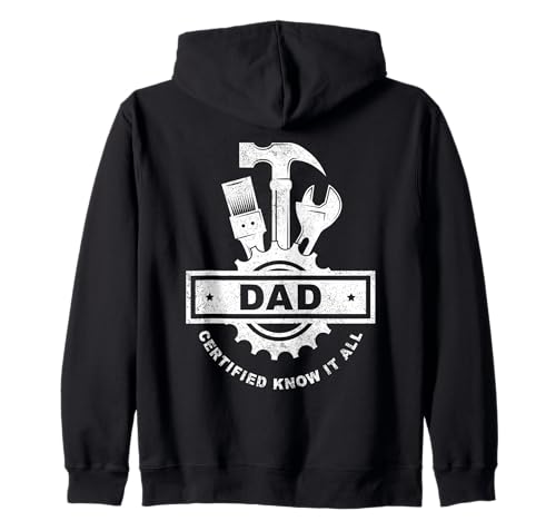 Papa: Certified Know It All - Vintage Herren Handwerker Vater Kapuzenjacke Papa: Certified Know It All - Vintage Herren Handwerker Vater Kapuzenjacke von Handyman Dad Fun & Humor