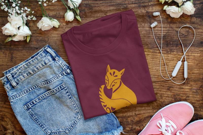 Bio T-Shirt Für Damen Und Herren Mit Fuchs von HaneljaDesign