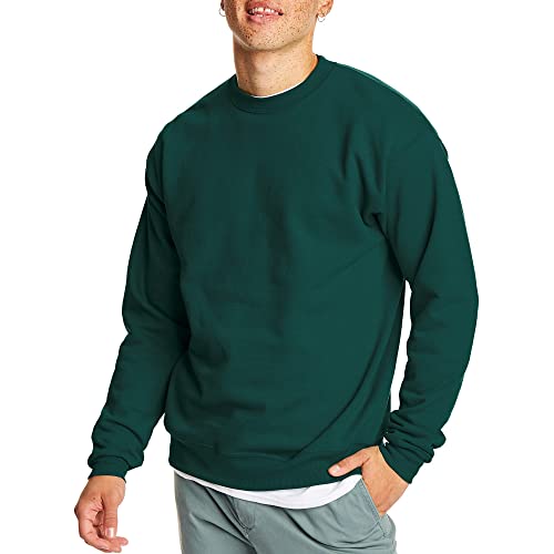 Hanes Herren EcoSmart Sweatshirt, Grün-Deep Forest, X-Large von Hanes