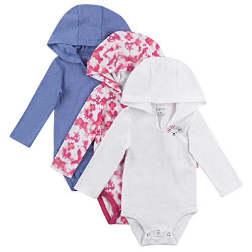 Hanes Baby Bodysuits, Hanes Ultimate Baby Flexy Hoodie Infant Bodysuits, Infant Long Sleeve Bodysuit, 3-Pack 0-6M Hanes Baby Bodysuits, Hanes Ultimate Baby Flexy Hoodie Infant Bodysuits, Infant Long Sleeve Bodysuit, 3-Pack 0-6M von Hanes