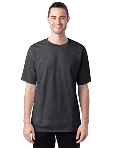 Hanes Beefy Herren-T-Shirt, kurzärmelig, 2er-Pack, erhältlich in Größe L, Charcoal Heather, X-Large Hoch von Hanes