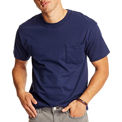 Hanes Beefy Herren T-Shirt mit kurzen Ärmeln, in 1er- oder 2er-Pack erhältlich Hanes Beefy Herren T-Shirt mit kurzen Ärmeln, in 1er- oder 2er-Pack erhältlich von Hanes