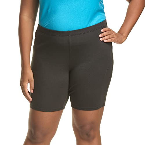 Hanes Damen Just My Stretch Jersey Plus Size Pull On Bike 22.9 cm Shorts, schwarz, 4X Hanes Damen Just My Stretch Jersey Plus Size Pull On Bike 22.9 cm Shorts, schwarz, 4X von Hanes