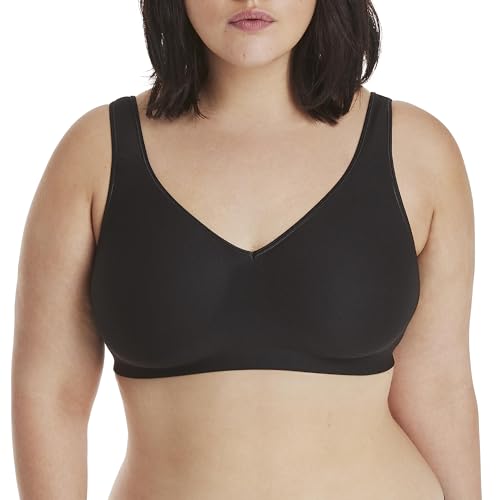Hanes Damen Comfort Evolution Bra BH, schwarz, 2X Plus von Hanes