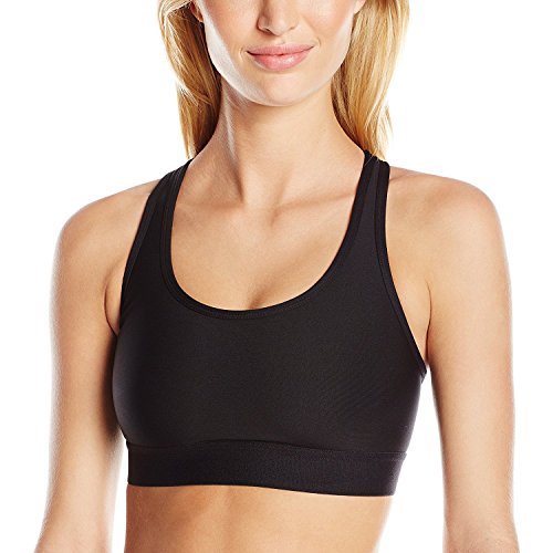 Hanes Damen Kompressions Racerback Sport-BH, Undurchsichtige, Schwarz, small von Hanes