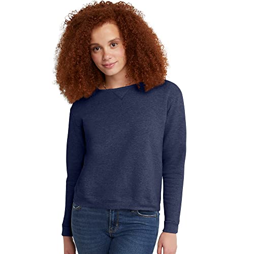 Hanes Damen EcoSmart Crewneck Sweatshirt - Blau - Medium von Hanes