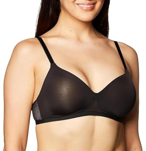 Hanes Damen Gepolstert BH, Schwarz/Nude, Medium Hanes Damen Gepolstert BH, Schwarz/Nude, Medium von Hanes
