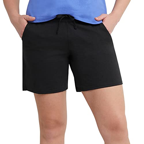 Hanes Damen Jersey Short - Schwarz - Klein von Hanes