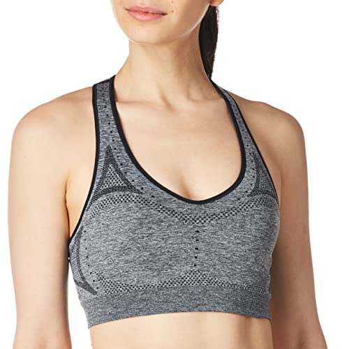 Hanes Damen Nahtloser Racerback Sport-BH, Ebenholz Heather, XX-Large Hanes Damen Nahtloser Racerback Sport-BH, Ebenholz Heather, XX-Large von Hanes