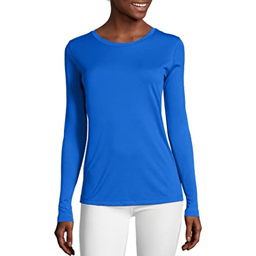 Hanes Damen Sport Cool Dri Performance Langarm T-Shirt, Tolles Blau, Klein von Hanes