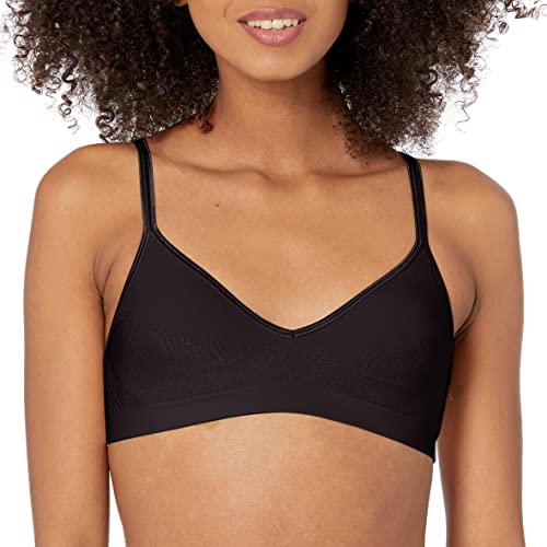 Hanes Damen Wireless Seamless Convertible, ComfortFlex Fit Padded Bra BHS, Undurchsichtige, Schwarz, X-Large von Hanes