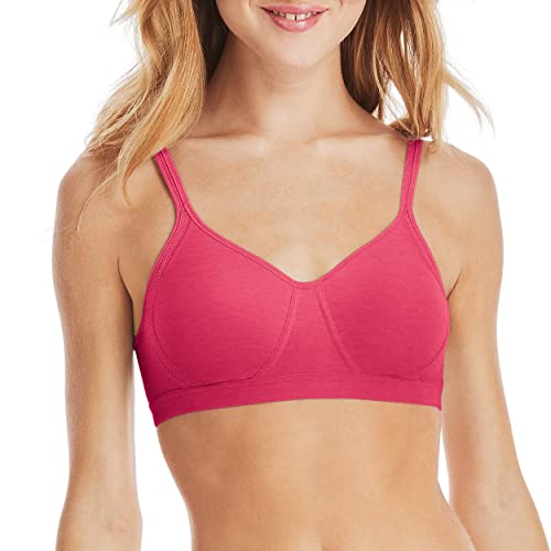 Hanes Damen X-Temp Wireless with Cooling Mesh, Full-Coverage, Convertible T-Shirt Bra BH, Undurchsichtige, Red Stone Heather, X-Large von Hanes