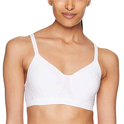 Hanes Damen X-Temp Bügelloser Kühlendem Netz, Vollständige Abdeckung, Wandelbarer T-Shirt BH, Undurchsichtige, Weiss/opulenter Garten, X-Large von Hanes