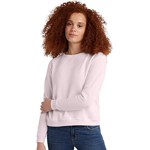 Hanes Damen ecosmart Sweatshirt, Blassrosa, L EU von Hanes