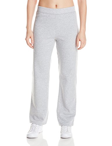 Hanes EcoSmart Damen-Jogginghose aus Fleece, zierlich, offene Unterseite, zierliche Größen, Größe 28,5, Leichter Stahl, S von Hanes