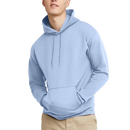 Hanes EcoSmart Herren-Kapuzenpullover aus Fleece - Blau - Small von Hanes