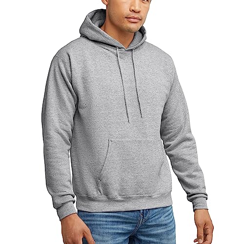 Hanes Herren Pullover EcoSmart Hooded Sweatshirt, Aus leichtem Stahl, L von Hanes