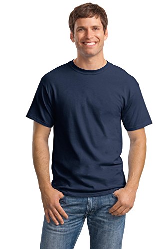 Hanes Essentials Herren-T-Shirt, kurzärmelig, Vorteilspack, 4 Stück, Navy, Groß von Hanes