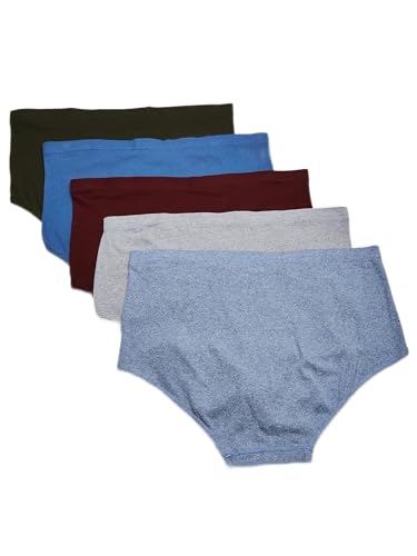 Hanes Herren 5er-Pack Big Mid-Rise ComfortSoft Slips, Gemischt, XX-Large von Hanes