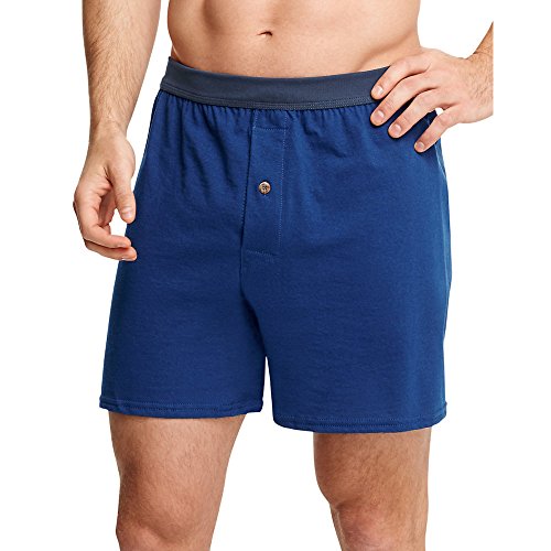 Hanes ComfortSoft Herren-Unterwäsche, Boxershorts aus weichem Strick, feuchtigkeitsableitend, Jersey-Boxershorts, Multipack (Farben können variieren), 5 Stück, XX-Large von Hanes