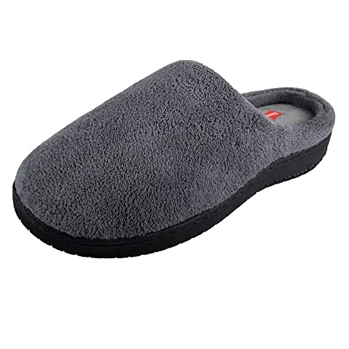 Hanes Herren Clog Hausschuh, Graues Microterry, Medium Hanes Herren Clog Hausschuh, Graues Microterry, Medium von Hanes
